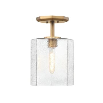 Haven  Semi Flush Mount in Old Satin Brass by Designers Fountain