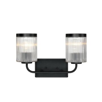 Aspen  Bathroom Vanity Light in Matte Black by Designers Fountain