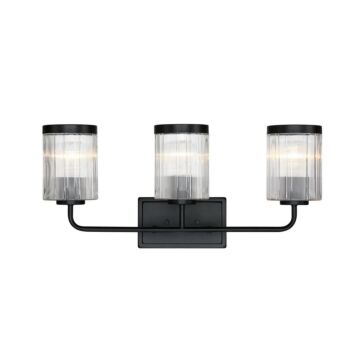 Aspen  Bathroom Vanity Light in Matte Black by Designers Fountain