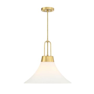 Evergreen Oasis  Pendant in Burshed Gold by Designers Fountain
