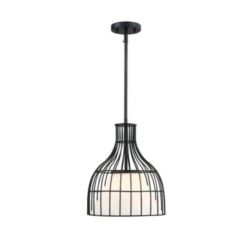 Evensong  Pendant in Matte Black by Designers Fountain