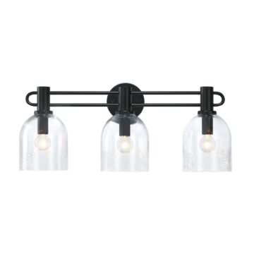 Astra  Bathroom Vanity Light in Matte Black by Designers Fountain