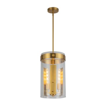 Dahlia  Pendant in Brushed Brass by Artcraft Lighting