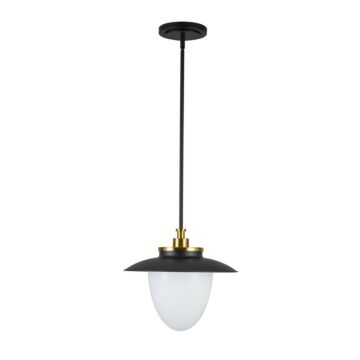 Dahlia  Pendant in Black by Artcraft