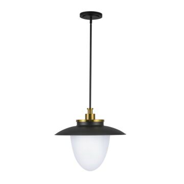 Dahlia  Pendant in Brushed Brass by Artcraft