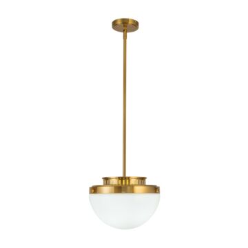 Dahlia  Pendant in Brushed Brass by Artcraft