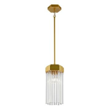 Emma  Pendant in Brushed Brass by Artcraft