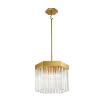 Emma  Pendant in Brushed Brass by Artcraft