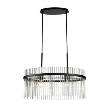 Ava  Chandelier in Black by Artcraft