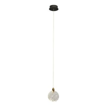 Snowflake LED Pendant in Satin Brass by Artcraft Lighting