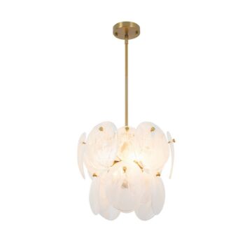 Lily  Pendant in Brushed Brass by Artcraft Lighting