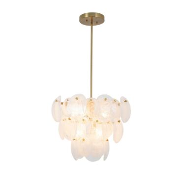 Lily  Chandelier in Brushed Brass by Artcraft Lighting