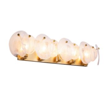 Lily  Bathroom Vanity Light in Brushed Brass by Artcraft Lighting