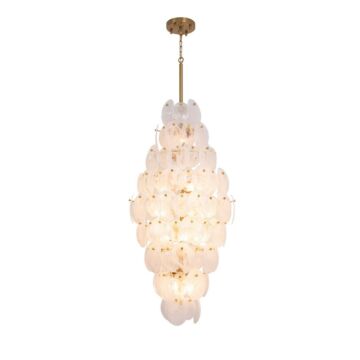 Lily  Chandelier in Brushed Brass by Artcraft Lighting