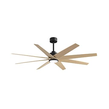 Ariella-LK 64" Ceiling Fan in Matte Black by Matthews Fan Company