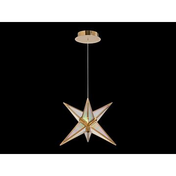 Spectrum LED Pendant in Rose Gold by Golden Lighting