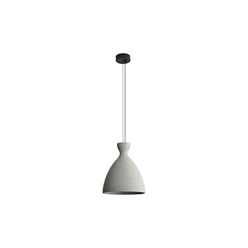 Aethera LED Pendant in Grey Cement by Golden Lighting