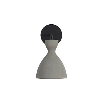 Aethera LED Outdoor Wall Sconce in Grey Cement by Golden Lighting