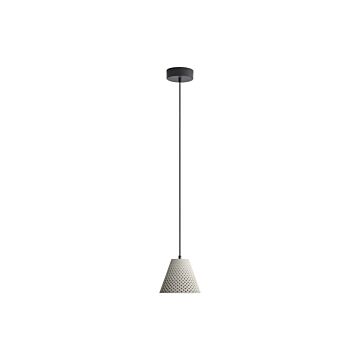 Clarus LED Pendant in Grey Cement by Golden Lighting
