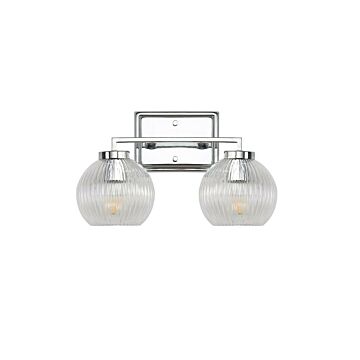 Elliott  Bathroom Vanity Light in Chrome by Golden Lighting