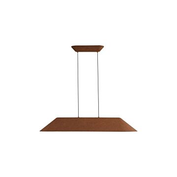 Faroe LED Linear Pendant in Coffee Black by Golden Lighting