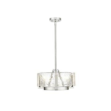 Aenon  Chandelier in Pewter by Golden Lighting