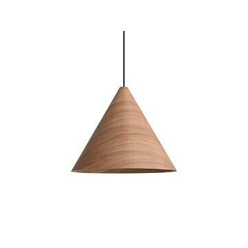 Conique  Pendant in Dark Walnut by Golden Lighting