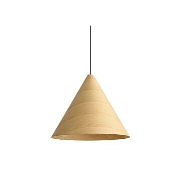 Conique  Pendant in Light Walnut by Golden Lighting