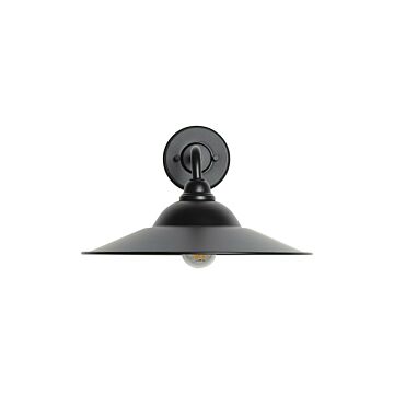 Croma  Wall Sconce in Matte Black by Golden Lighting