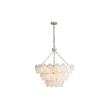 Cascada  Pendant in Aegean Silver by Golden Lighting