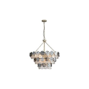 Cascada  Pendant in Aegean Silver by Golden Lighting