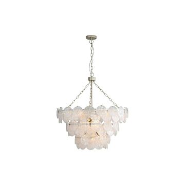 Cascada  Pendant in Aegean Silver by Golden Lighting