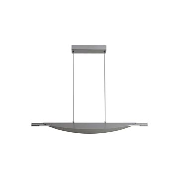 Luma LED Linear Pendant in Graphite by Golden Lighting