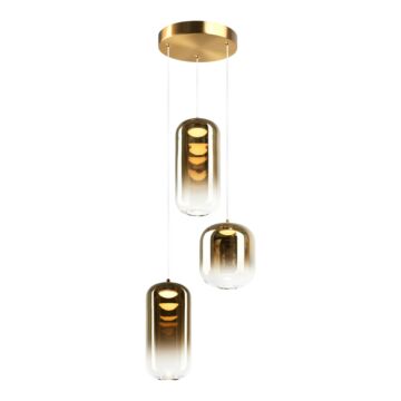 Refrax  Pendant in Aged Gold Brass by Matteo Lighting