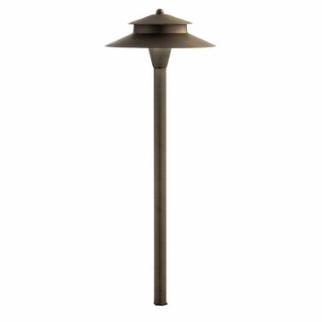 Kichler LED 2700k Mission Path Light in Centennial Brass