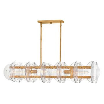 Seraphina LED Linear in Distressed Brass by Fredrick Ramond