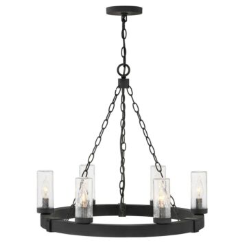 Sawyer LED Chandelier in Black by Hinkley