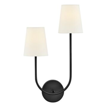 Cora LED Wall Sconce in Black by Lark