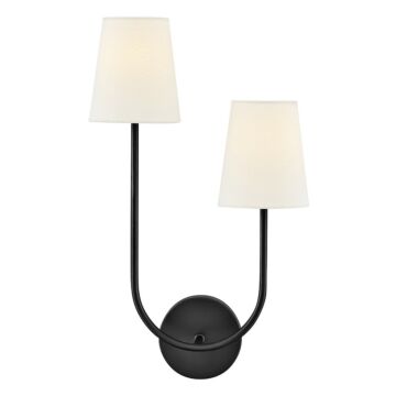Cora LED Wall Sconce in Black by Lark
