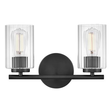 Leta LED Bathroom Vanity Light in Black by Lark
