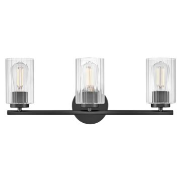 Leta LED Bathroom Vanity Light in Black by Lark