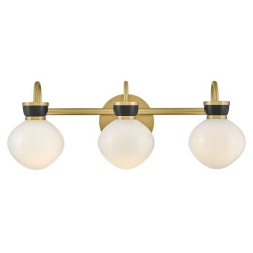 Lucy LED Bathroom Vanity Light in Lacquered Brass by Lark