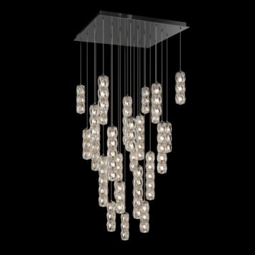 Verve LED LED Pendant in Polished Stainless Steel by Schonbek