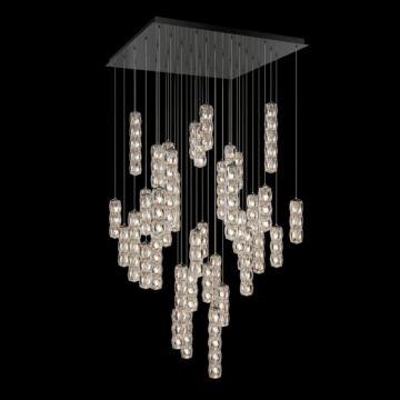 Verve LED LED Pendant in Polished Stainless Steel by Schonbek
