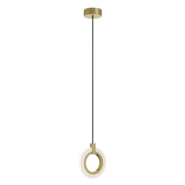Halo LED Pendant in Light Antique Brass by AFX Lighting