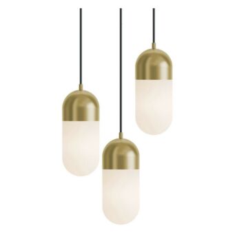 Irvine LED Pendant in Light Antique Brass by AFX Lighting