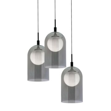 Kiran LED Pendant in Black by AFX Lighting