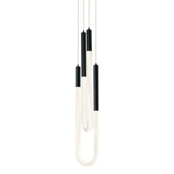 Adel LED Pendant in Black by AFX Lighting
