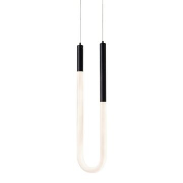 Adel LED Pendant in Black by AFX Lighting