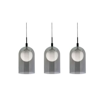 Kiran LED Linear Pendant in Black by AFX Lighting